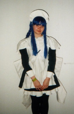 Yuzuki animesarjasta Chobits, cosplayer engelchan